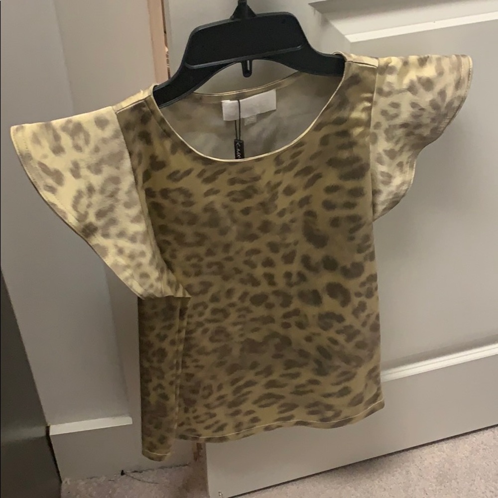 Alexis leopard top